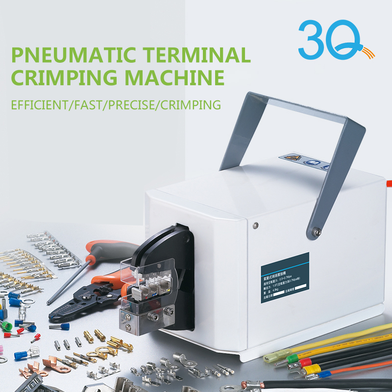 Máquina prensadora de terminales neumática